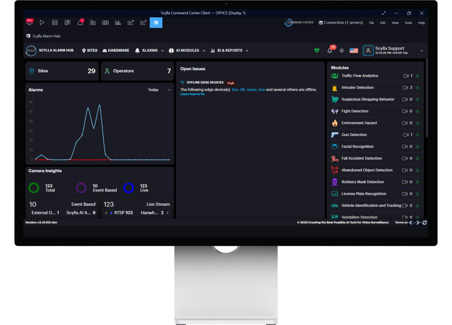 Scylla Command Center dashboard