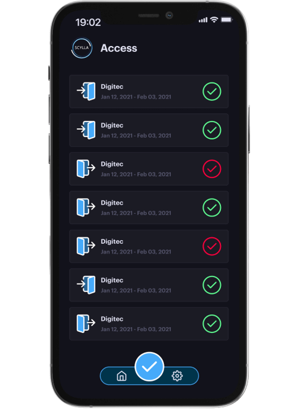 Manage check-ins/outs and store data