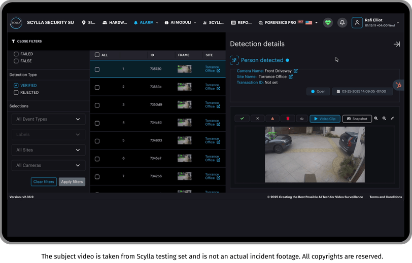 Advanced visible weapon detection